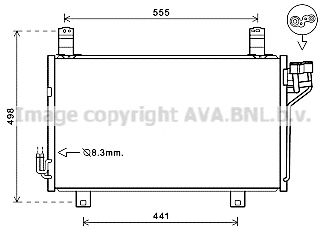 AVA QUALITY COOLING mz5264d -  Конденсатор, кондиционер